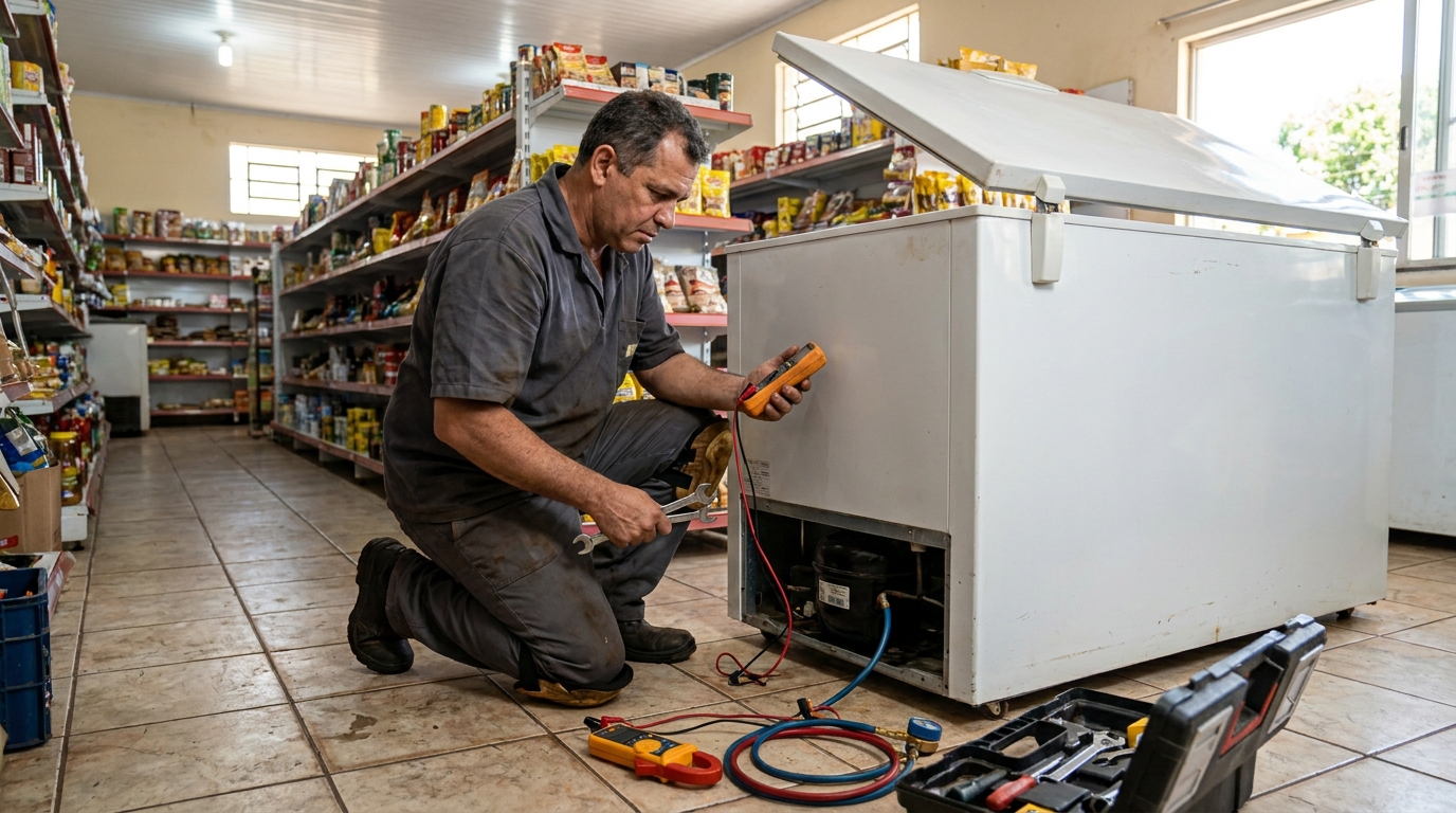 Reparo de freezer comercial em Macaé‑RJ